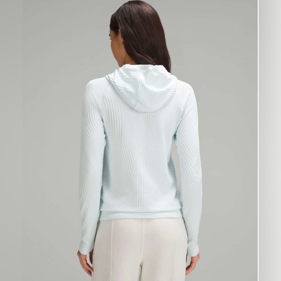 Lululemon Rest Less Hoodie in Aerial Current Sheer Blue - Size 10 - Picture 2 of 12